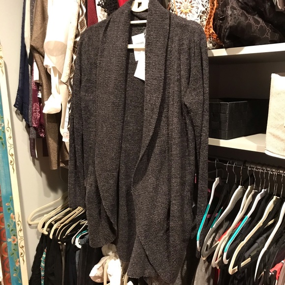Carbon Barefoot Dreams Cardigan NWT - Picture 8 of 13